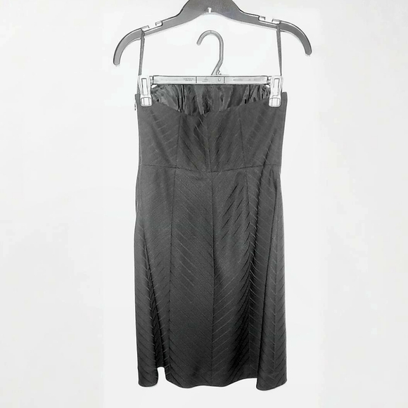 Vintage (03) Banana Republic Black Strapless Cocktail Dress NWT Sz 4P - Picture 2 of 6